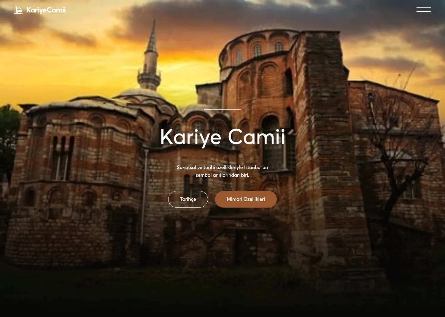 Kariye Camii: Kariye Camii Webflow web sitesi tasarımı — Klyne Creative Studio