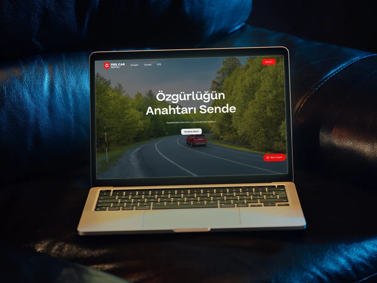 Feel Car Rental: Feel Car Rental marka kimliği ve web sitesi tasarımı — Klyne Creative Studio